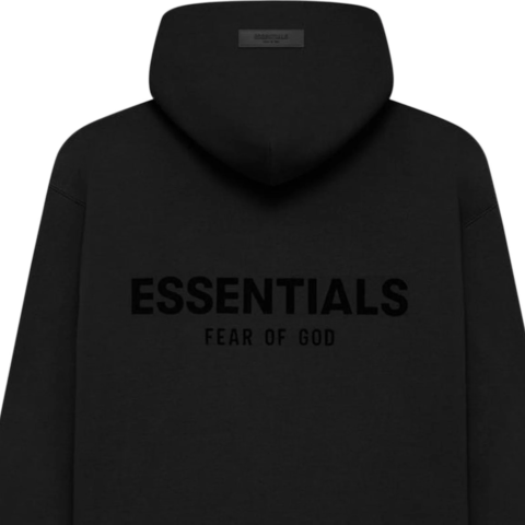 Black Essentials Hoodie